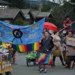 Members of Homer Pride (LGBTQ) and Friends march in the parade. -Photo by Michael Armstrong