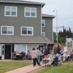 Hospice supporters visit the new building at an open house in August.-photo by Michael Armstrong