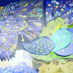 A piece by Desiree Hagen, in their show "Seven Years" at Bunnell Street Arts Center.