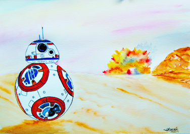 Work from the Science Fiction and Fantasy show at Ptarmigan Arts.