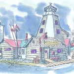 R.W. Tyler’s painting of the Salty Dawg is part of a series he did of local landmarks.-Image provided