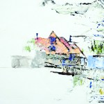 Updates his 1957 painting from the same perspective.