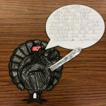 You can't eat Aurora Stapp's turkey because it's not a turkey, it's a ninja. The ninja says to eat carrots instead because they give you energy.