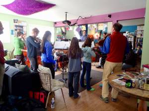 Rhythm Future Quartet connects with students