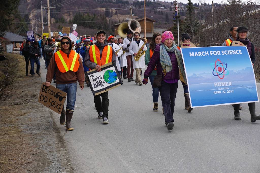 Hundreds march for science