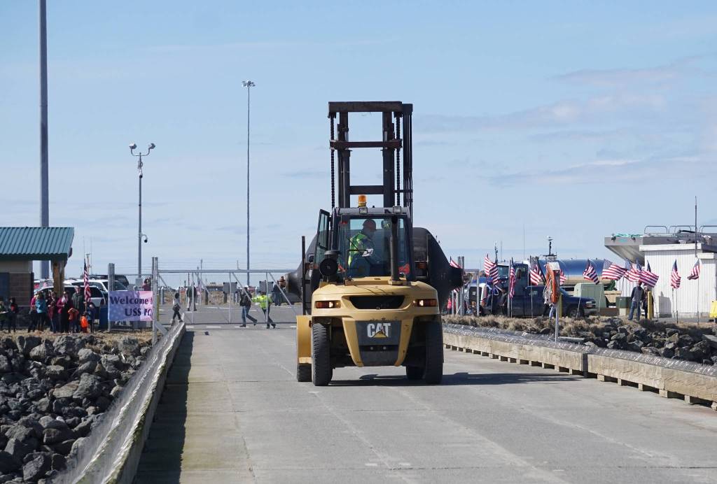 Homer gives huge welcome to USS Hopper