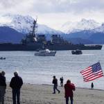 Homer gives huge welcome to USS Hopper