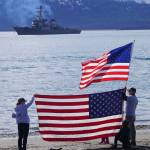 Homer gives huge welcome to USS Hopper