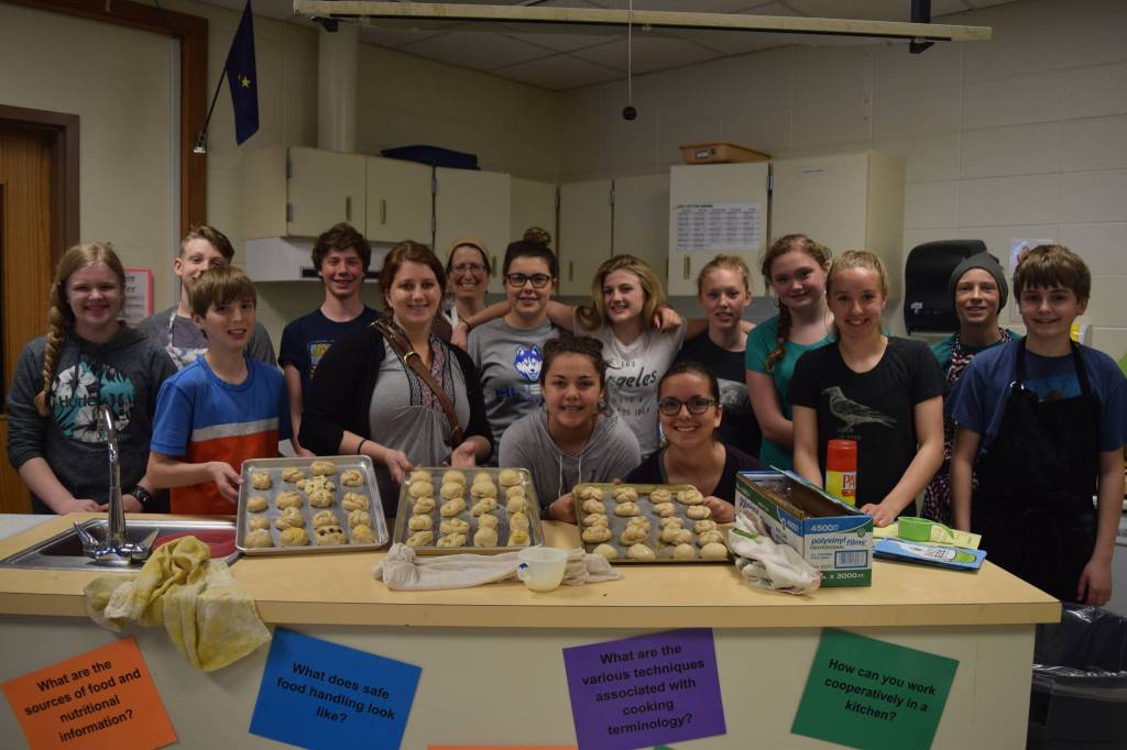 HMS students bake bread for learning, caring