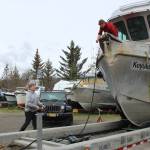 Homer’s marine trades give burned boat new life