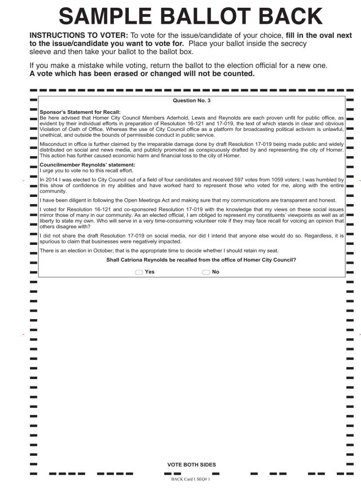 Recall election targets three council members