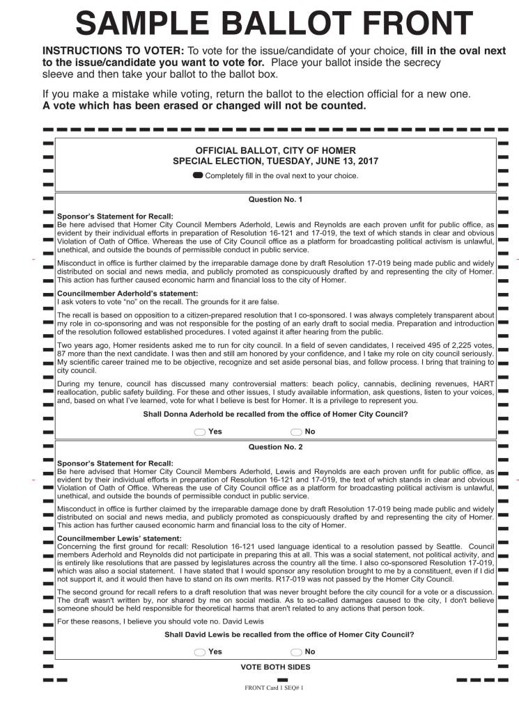 Recall election targets three council members