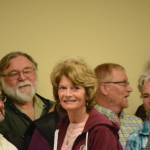 Sen. Lisa Murkowski, R-Alaska, arrives at a town hall meeting on health care Friday, July 7, 2017, at Homer City Hall. About 150 people packed the Cowles Council Chambers to share their concerns about health care.