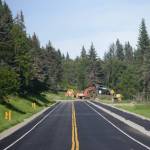 Paving, curbs and sidewalks are complete on Homer&rsquo;s newest street, Eric Lane off West Hill Road. (Michael Armstrong/Homer News)