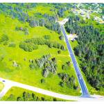 A drone aerial image shows the new Eric Lane in relation to West Hill Road. (Photo courtesy City of Homer)