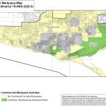 This map from the City of Homer website shows the areas in town where commercial marijuana is allowed, and not allowed. The Cannabis Advisory Commission is recommending to the City Council that the Homer Spit be opened up to commercial marijuana. (Map from City of Homer)