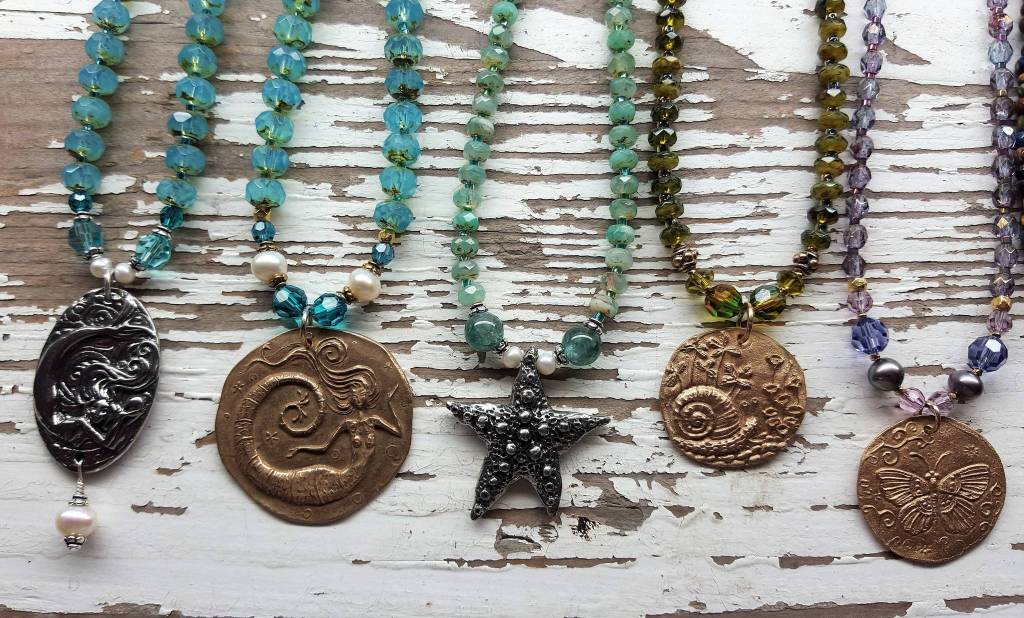 Fused glass jewelry by Liz Bowen. (Photo provided)