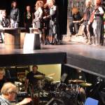 Mark Robinson directs the orchestra for &ldquo;Jesus Christ Superstar&rdquo; during rehearsals on Monday, Oct. 2, 2017 at the Mariner Theatre in Homer, Alaska. The musical opens Friday, Oct. 6. (Photo by Michael Armstrong, Homer News)