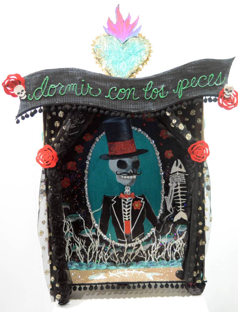 Lise Eyring&rsquo;s &ldquo;Sleeping with the Fishes.&rdquo; (Photo by Michael Armstrong, Homer News)