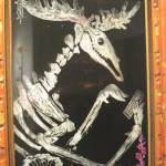 Julianne Tomich&rsquo;s &ldquo;De la morte Moose,&rdquo; or &ldquo;Day of the Dead Moose.&rdquo; (Photo by Michael Armstrong, Homer News)