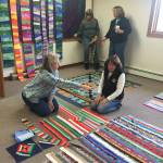 Members of the Kachemak Bay Quilters work on their quilts (Photo provided)