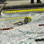 Senior Mariner swimmer Chloe Bechtol competes in the Region III Swimming and Diving Championships held Friday and Saturday, Oct. 27-28, 2017 in Palmer, Alaska. (Photo submitted)