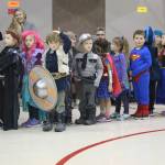 Students at Paul Banks Elementary School strut their stuff during the school&rsquo;s Halloween costume parade Tuesday, Oct. 31, 2017 at the school in Homer, Alaska. (Photo by Megan Pacer/Homer News)
