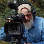 Tom Irons films in the summer of 2012 as part of an ongoing chronicle with wife Jean Aspen of life at their cabin, Kernwood, on the Chandalar River in the Brooks Range. (Photo provided by Jean Aspen and Tom Irons)