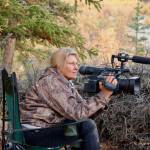 Jean Aspen films in the summer of 2017 as part of an ongoing chronicle with her husband, Tom Irons, of life at their cabin, Kernwood, on the Chandalar River in the Brooks Range. (Photo provided by Jean Aspen and Tom Irons)