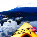 A guided kayak trip with WWOOFers at A Seaside Adventure, Tutka Bay. (Photo by Jennifer Tarnacki)