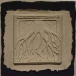 One of the pieces in &ldquo;Taking Root,&rdquo; a tryptich by Lynn Marie Naden. (Photo by Michael Armstrong, Homer News)