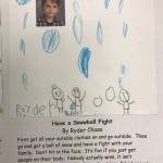 This holiday instruction made by Ryder Chase is part of an 18-page &ldquo;How to Get Ready for the Holidays&rdquo; book created by the students of Jennifer Reinhart&rsquo;s kindergarten class. (Photo courtesy Jennifer Reinhart)