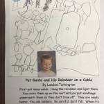 This holiday instruction made by Landen Turkington is part of an 18-page &ldquo;How to Get Ready for the Holidays&rdquo; book created by the students of Jennifer Reinhart&rsquo;s kindergarten class. (Photo courtesy Jennifer Reinhart)