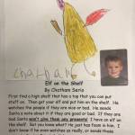 This holiday instruction made by Chatham Serio is part of an 18-page &ldquo;How to Get Ready for the Holidays&rdquo; book created by the students of Jennifer Reinhart&rsquo;s kindergarten class. (Photo courtesy Jennifer Reinhart)