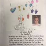 This holiday instruction made by Skye Bailey is part of an 18-page &ldquo;How to Get Ready for the Holidays&rdquo; book created by the students of Jennifer Reinhart&rsquo;s kindergarten class. (Photo courtesy Jennifer Reinhart)