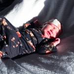 Brooke Addison Buzga stretches in the sun Friday, Jan. 5, 2018 at South Peninsula Hospital in Homer, Alaska. Born on Jan. 4 at 8:29 a.m., she was the first baby of the New Year in Homer. (Photo by Megan Pacer/Homer News)