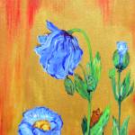 One of Homer artist Julianne Tomich&rsquo;s paintings from her show, &ldquo;Bears in Flowers,&rdquo; at Grace Ridge Brewery.