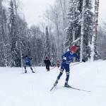 Homer&rsquo;s Jacob Davis skis during the ASAA First National Bank Alaska Nordic Ski Championships, held Friday and Saturday, Feb. 23-24 at the Birch Hill ski area in Fairbanks. (Photo by Jana Davis)
