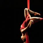 A dancer performs an aerial silk piece in &ldquo;Moving Metaphors,&rdquo; a performance at 7 p.m. Friday and Saturday at the Mariner Theatre. (Photo provided)