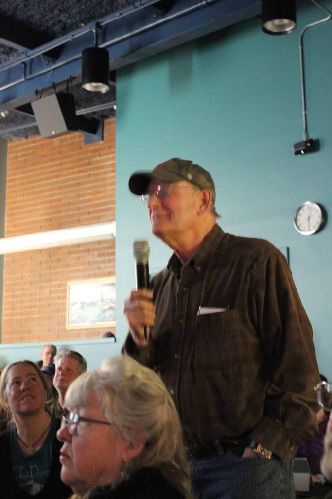 Having visited the Pebble mine site and surrounding area, retired fish biologist Steve Albert said the project was a &ldquo;gross error in judgment. … There is no way this project should go forward. … The public needs to be relentless (commenting) on every aspect of these companies, every aspect of this project.&rdquo; (Photo by McKibben Jackinsky)