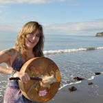 Shawn Zuke plays the drum at Bishop&rsquo;s Beach, Homer, Alaska. (Photo by Jennifer Tarnacki)