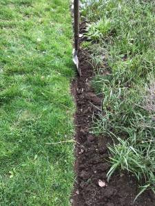 A quick, simple clean solution to edging your beds. (Photo by Rosemary Fitzpatrick)