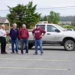 A man, right, glares at Mayor Bryan Zak as he read a Mayoral Recognition recognizing June as Homer Pride month Monday, June 11, 2018, at Homer City Hall in Homer, Alaska. The man yelled "Shame on you Bryan!" as he drove into the parking lot. (Photo by Michael Armstrong/Homer News)