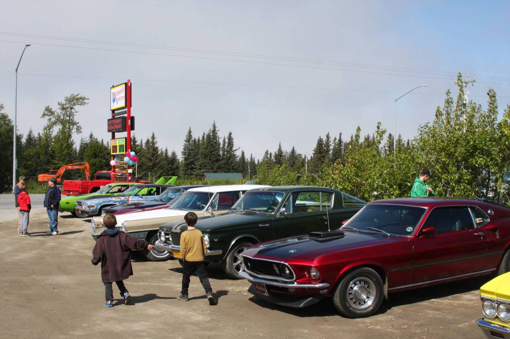 Local Anchor Point residents gather at Thurmond&rsquo;s Far West Auto for their fourth annual Customer Appreciation Day on Saturday, June 9 in Anchor Point, Alaska. (Photo by Delcenia Cosman)
