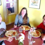 Alexandra Guilford, Hannah Jewess and Bryan Goldstein, halibut consumers.