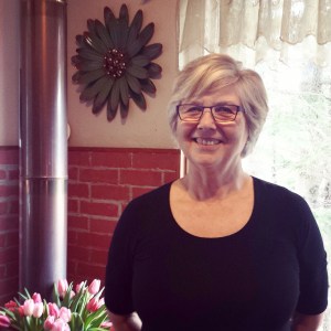 Poet Linda Martin poses at her Homer home last week.-Photo by Nicole Luchaco, Homer News