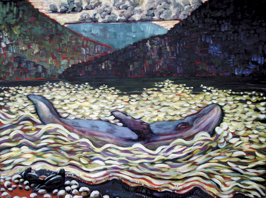 “Women Who Run With the Tides,” opening at the Pratt Museum, features work by Barbara Wyatt. The show features art by 29 women artists who first came together as a group 25 to 30 years ago.-Photo provided