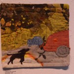 Quilts from Abigail Kokai’s series, “910 E. 35th Street, Savannah,” show people, places and stories she encountered while studying and living in Savannah, Ga. -Photo by Michael Armstrong, Homer News