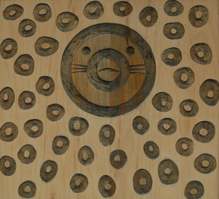 Ron Senungetuk’s “Seal Pup with Spots” is included in this year’s collection of art to be auctioned at the Ritz.