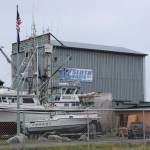 Vessels outside Sloth Boats reflect the variety of vessel types and purposes Homer’s marine trades can address.-Photo by McKibben Jackinsky, Homer News